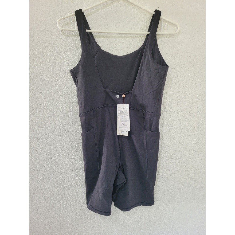 Calia Inspire Short Bodysuit Romper with Pockets‎ Sleeveless Black Womens small